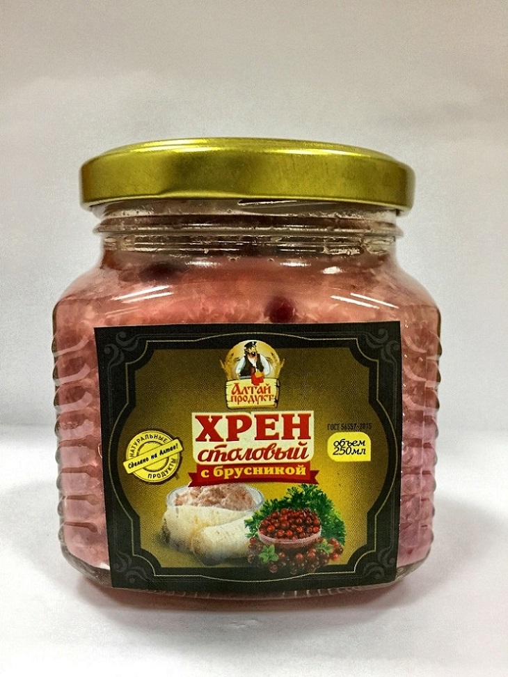 Хрен столовый с брусникой